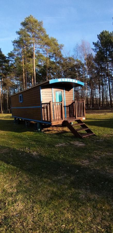 Roulottes Du Chalet Des Pins Rougeou Dış mekan fotoğraf