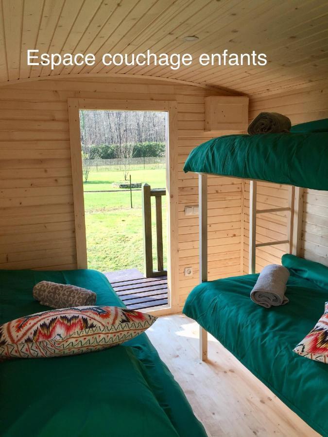 Roulottes Du Chalet Des Pins Rougeou Dış mekan fotoğraf